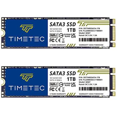 Imagem de Timetec SSD 3D NAND TLC SATA III 6Gb/s M.2 2280 NGFF 512TBW SSD 3D NAND TLC SATA III 6Gb/s Velocidade de leitura para PC, computador, laptop e desktop