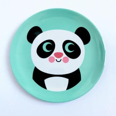 Imagem de Prato Infantil Omm Design Escandinavo Panda