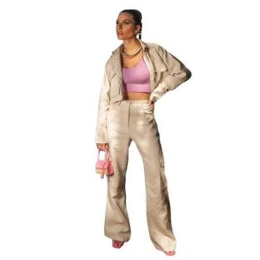 Imagem de Calça Linho Cargo Taís-Feminino