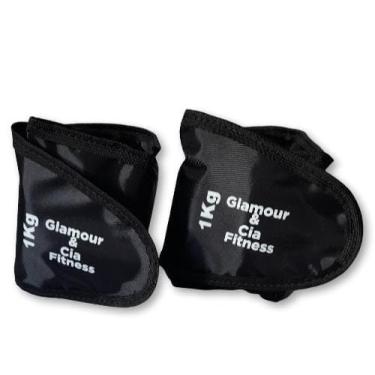 Imagem de Par Tornozeleira Caneleira 1kg De Peso Para Academia Treino Funcional Fitness e Musculação