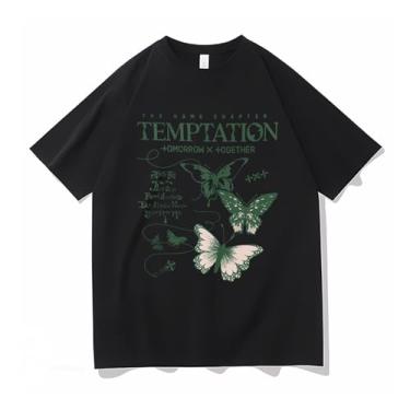 Imagem de Camiseta Txt Solo Temptation k-pop Merch Support Camisetas soltas unissex, Preto, 3G