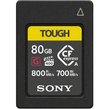 Imagem de Cartão memória sony tough 80gb cfexpress type a pcie 3.0 de 800 mb/s  cea-g80t 