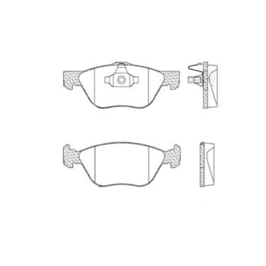 Imagem de Pastilha Freio Convencional Dianteira Sem Alarme Sistema Teves Pd92 Fr