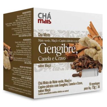 Imagem de Clinicmais Chá Maçã com Gengibre, Canela e Cravo 10 Sachês 15g - Chá M