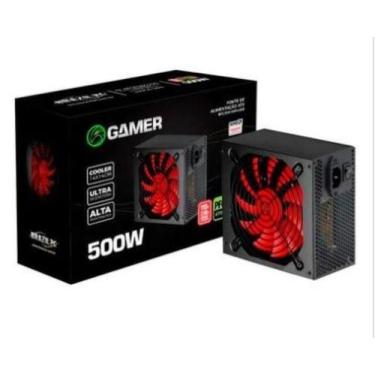 Imagem de Fonte Atx 500Watts Real Bpc-500-80 Plus Pfc Ativo Bronze - Brazil Pc, 