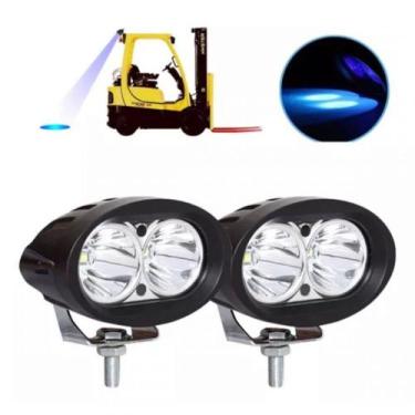 Imagem de Par Farol De Led Azul 20w Blue Spot Empilhadeira Agro Azul - Briwax