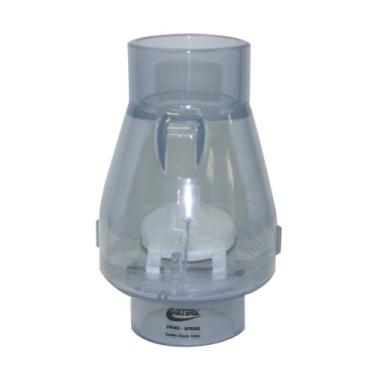 Imagem de Valterra Válvula de retenção 200-C20, 5 cm (2"), deslizante x deslizante, transparente