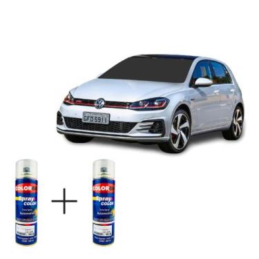 Imagem de Spray automotivo prata snow vw + verniz spray 300ml - Sherwin Williams