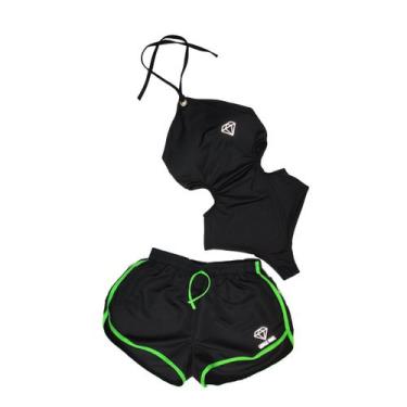 Imagem de Conjunto Maio Com Bojo Refletivo + Short - Gringas - Gringas Model, Pr