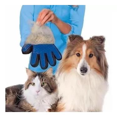 Imagem de Luva Escova Nano Magnética Tira Pelos Pets Gatos E Cães - xingu