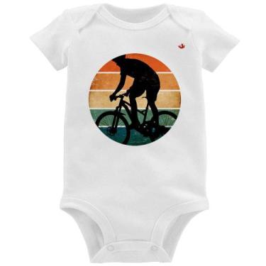 Imagem de Body Bebê Ciclismo Vintage Sunset - Foca na Moda, Branco, GG