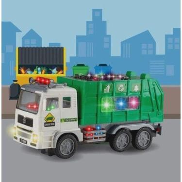 Imagem de Carrinho Coletor De Lixo Luminoso.3d para divertir - toy king
