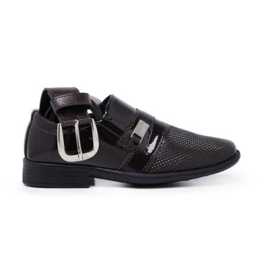 Imagem de Kit Sapato Social Infantil Com Cinto Para Casamento Festa - Schiareli,