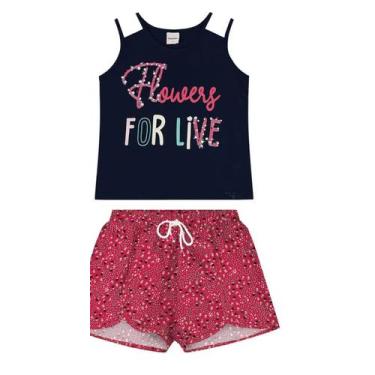 Imagem de Kit com 3 Conjuntos Feminino Infantil Rovitex Tamanho 3