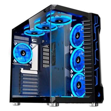 Imagem de Gabinete Gamer Rise Mode Galaxy Glass, Mid Tower, ATX, Lateral e Front