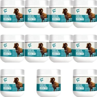 Imagem de 12 Creme Hidratante Fashion Cosméticos Sebo de Carneiro Ureia 10% Pote
