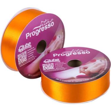 Imagem de Fita de Cetim 38MM 50M Laranja 066 - Fitas Progresso