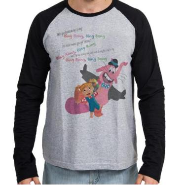 Imagem de Camiseta Manga Longa blusa Divertidamente elefante - Empório Dutra, P 