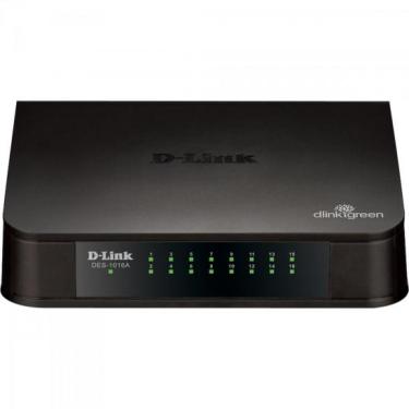 Imagem de Switch FAST 16 Portas 100MBPS DES-1016A Preto D-LINK