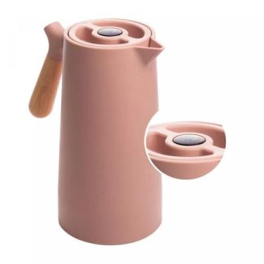 Imagem de Garrafa Térmica De Plástico Com Termômetro Nude Nórdica 1L - Wolff