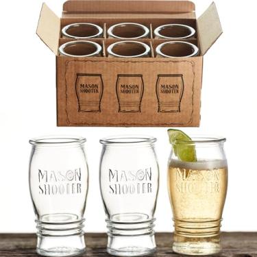 Imagem de Conjunto de 6 copos de cerveja Pilsner para degustação de cerveja, amostras de bebidas, copos pequenos, dia dos pais, belga, bourbon, licor, vinho, suco, tulipa, presente exclusivo de bar