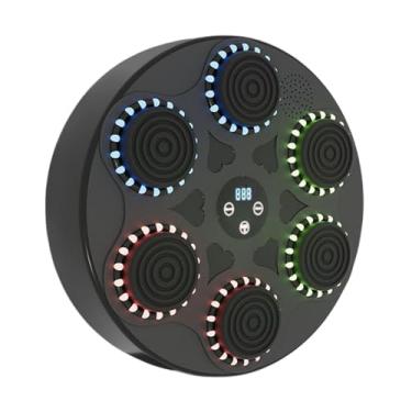 Imagem de oshhni Máquina de boxe musical, saco de areia com luvas, almofada de treinamento de resposta, alvo de boxe eletrônico com luz para academia em casa, Apenas Máquina de