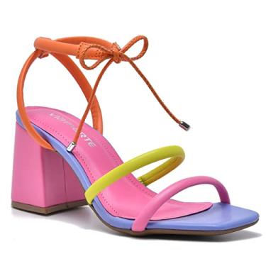 Imagem de SANDALIA SALTO BLOCO 22-16706-01 VIA MARTE (64) - AURORA/LIMA/CENOURA