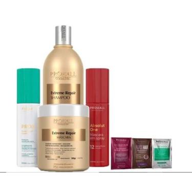 Imagem de Kit Restauração Capilar Cabelo Muito Danificado Prohall