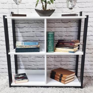 Imagem de Aparador Bar Café Multiuso balcao Madeira Branco e Preto - Joneda