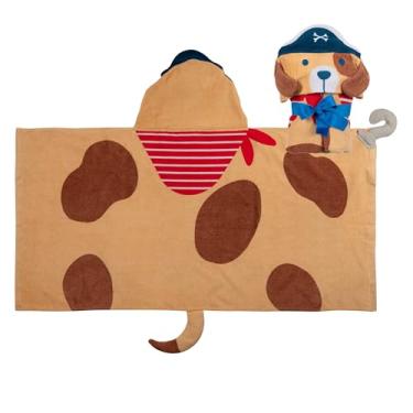 Imagem de Stephen Joseph, Toalha de praia infantil com capuz, toalha para meninas e meninos, saída de piscina super absorvente personagens fofos, cachorro pirata