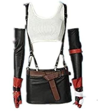 Imagem de Cos FFVII FF7 Tifa Lockhar Uniforme Cosplay Halloween Carnaval Roupa Personalizada Sem Sapatos, Feito sob medida, One Size