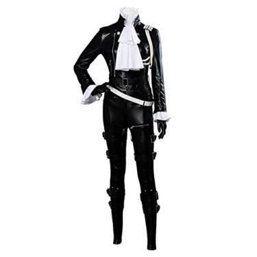 Imagem de Fantasia de cosplay LIO FOTIA Jaqueta de Couro Uniforme Fantasia de Halloween Conjunto Completo, Fantasia + peruca, Female L