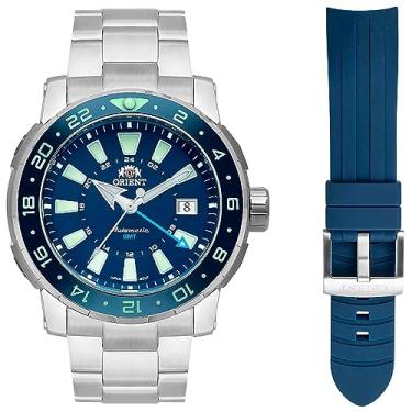 Imagem de RELÓGIO ORIENT AUTOMÁTICO MASCULINO GMT NH3SS003 PRATA