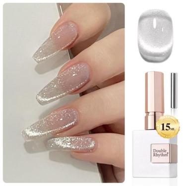 Imagem de Verniz Gel Unha Double Rhythm Cat Eye 15ml - Efeito Holográfico MC1019