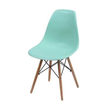 Imagem de Cadeira De Jantar Design Eiffel Charles Eames Dkr Verde