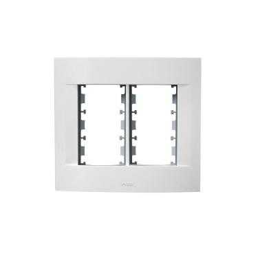 Imagem de Placa + Bastidor 3 Módulos Pezzi Branca Sublime 4x4