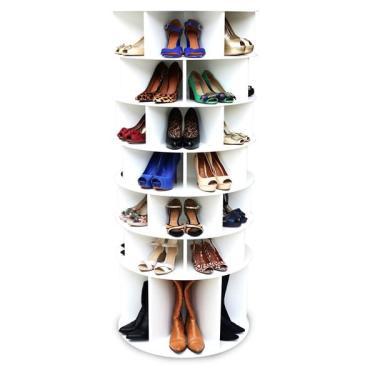 Imagem de Sapateira Giratória Com Divisória Para Botas 1.65m Branca