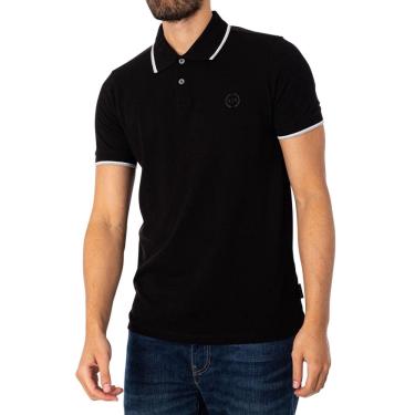 Imagem de Camisa polo Armani Exchange ax para homens de manga curta preta