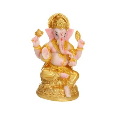 Imagem de IEUDNS do elefante figure lorde ganesha estátua resina artesanato ornamento center peça escultura religiosa para decoração de desktop de lojas