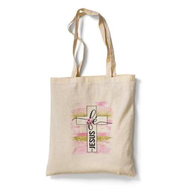 Imagem de Ecobag Bolsa Sacola Tema Relisioso Fé Em Jesus - Premium