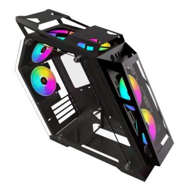 Imagem de Gabinete Gamer com Lateral de Vidro Atx Prime Otm Black - BRAZILPC