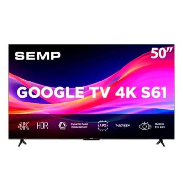 Imagem de Tv Semp 50 50s61 Led Smart/Uhd/4k Googletv/Wifi Dual/Usb/Hdmi - Semp T
