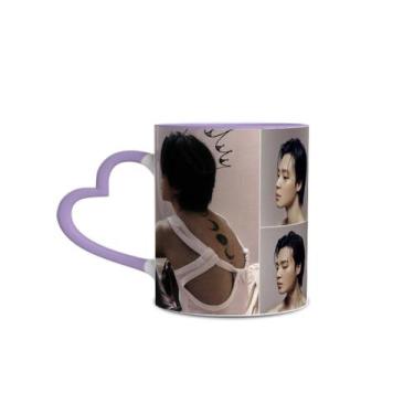 Imagem de Caneca BTS Integrante Park Jimin Face - Lorraine Canecas, Cold Purple