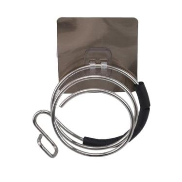 Imagem de Suporte de parede espiral para secador de cabelo, gancho para armazenamento de secador de cabelo, banheiro, 01,u