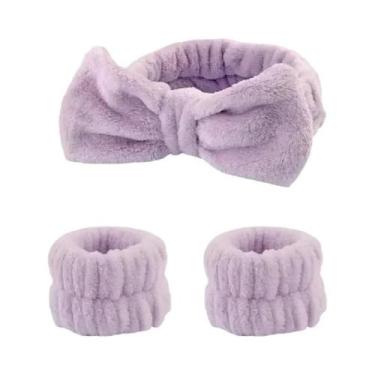 Imagem de Conjunto De Tiaras E Pulseiras De Microfibra Absorvente Macia, Banho, 