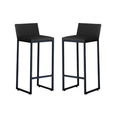 Imagem de Kit 3 Banquetas Alta Dani Reforçada Decorativa Balcão Bancada Cozinha 