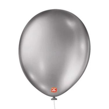 Imagem de Balão de Festa Metallic - Prateado - Balões São Roque - Rizzo Balões, 