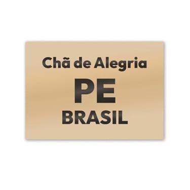 Imagem de Imã de Geladeira Chã de Alegria Pernambuco MDF 8cm x 5cm