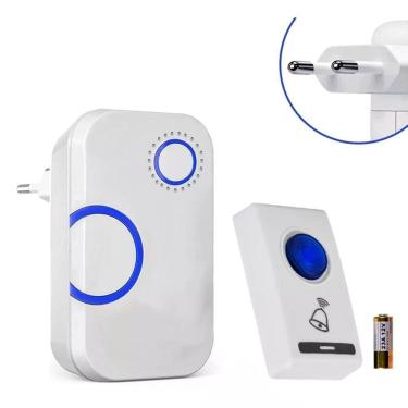 Imagem de Campainha Digital Sem Fio Com Pilha Alcance 100 Metros