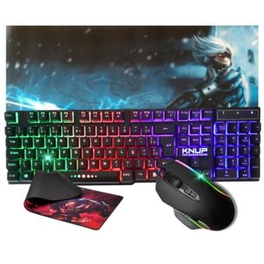 Imagem de Kit Teclado Semi Mecanico + Mouse 6 Botões + Mouse Pad Grande 80x40 cm - Combo Gamer Para Pc Notebook Consoles (Mouse Pad MP-5)